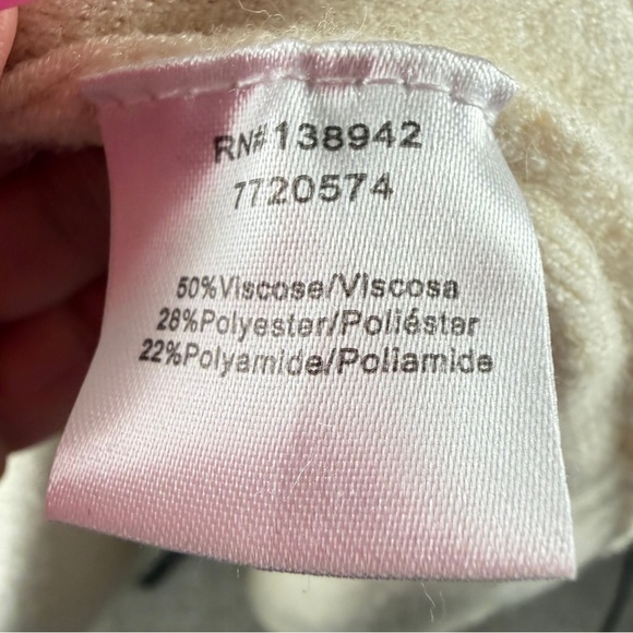 Twelve Love Cream Long Cardigan Duster w/ Pockets Size Large - Picture 10 of 11